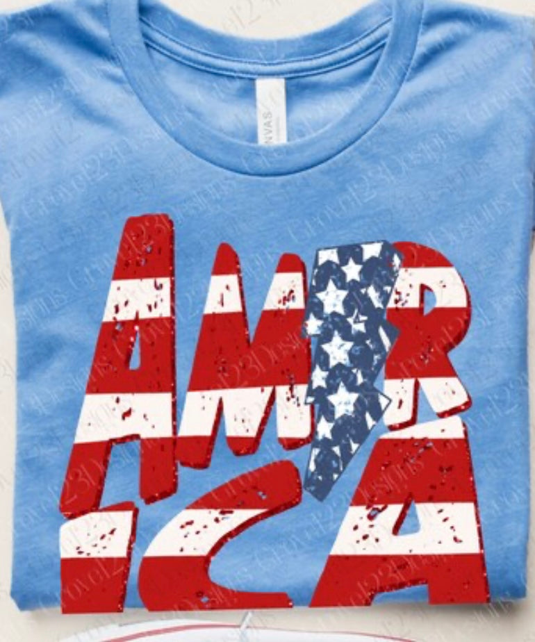 America rwb Graphic Tee