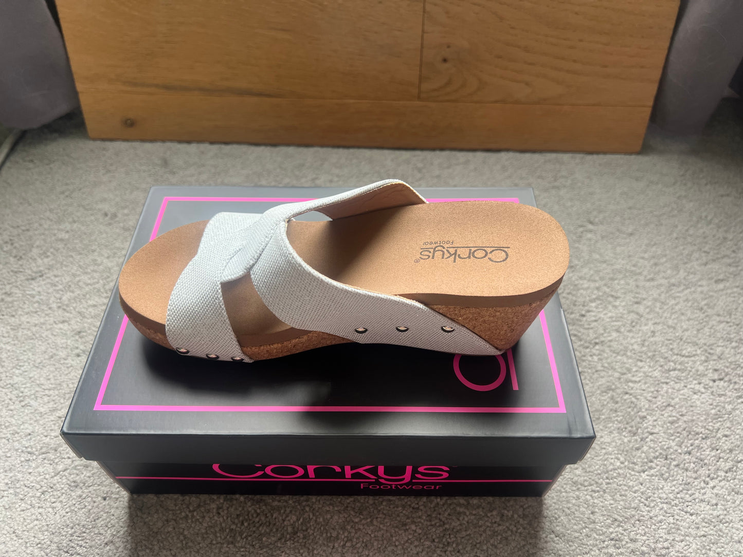 Corky’s Bonny wedge- silver
