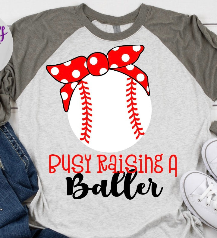 Busy Raising Baller Graphic Tee