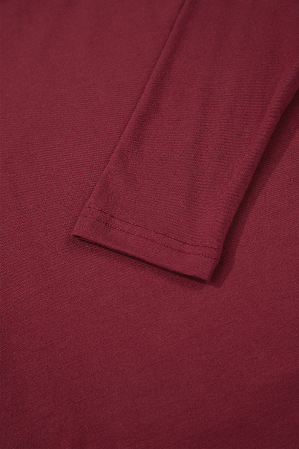 Red Dahlia Lace-trimmed Sweetheart Neckline Ruched Detail Long Sleeve T-shirt