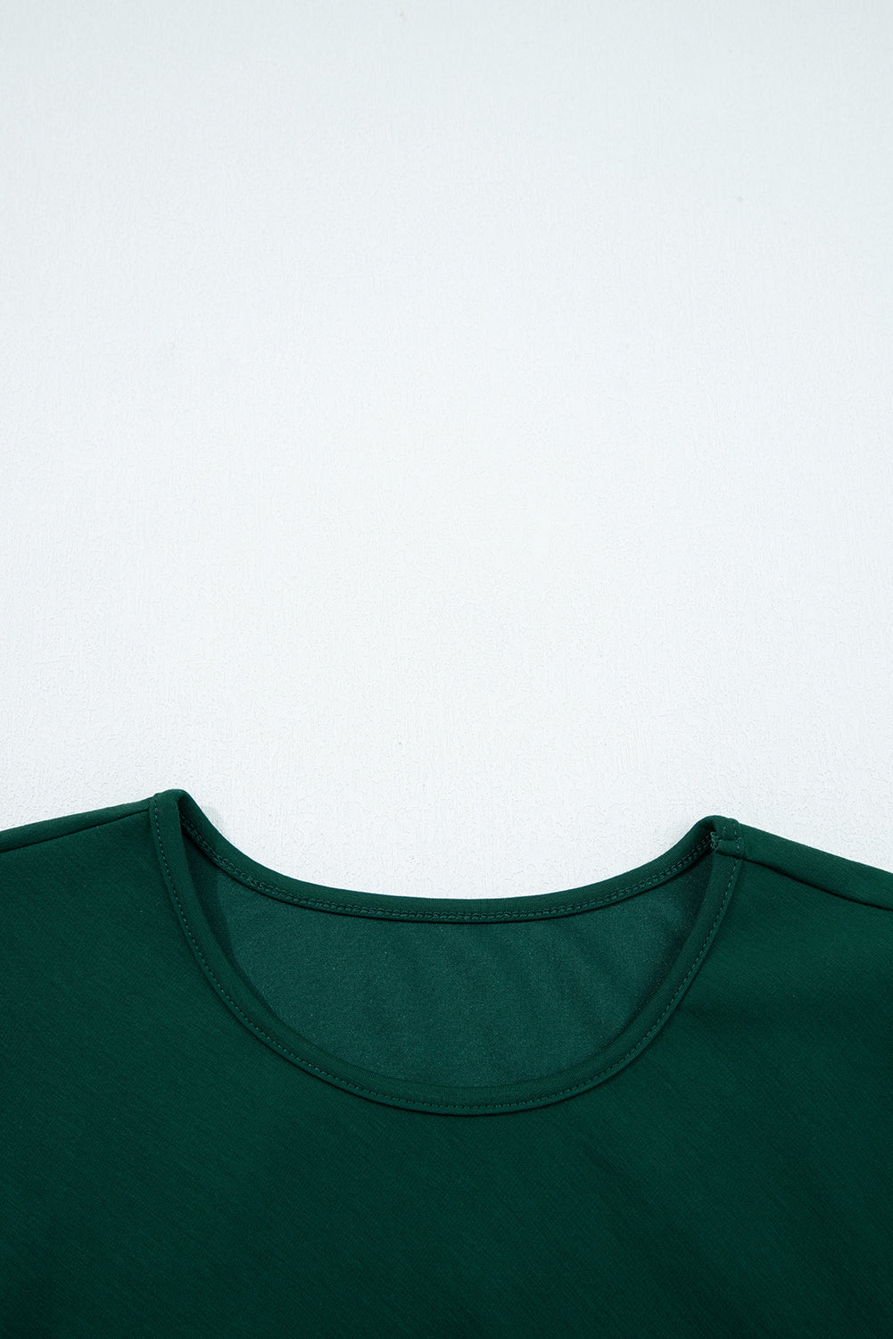 Burgundy Solid Color Ruched Detail Long Sleeve Midi Dress