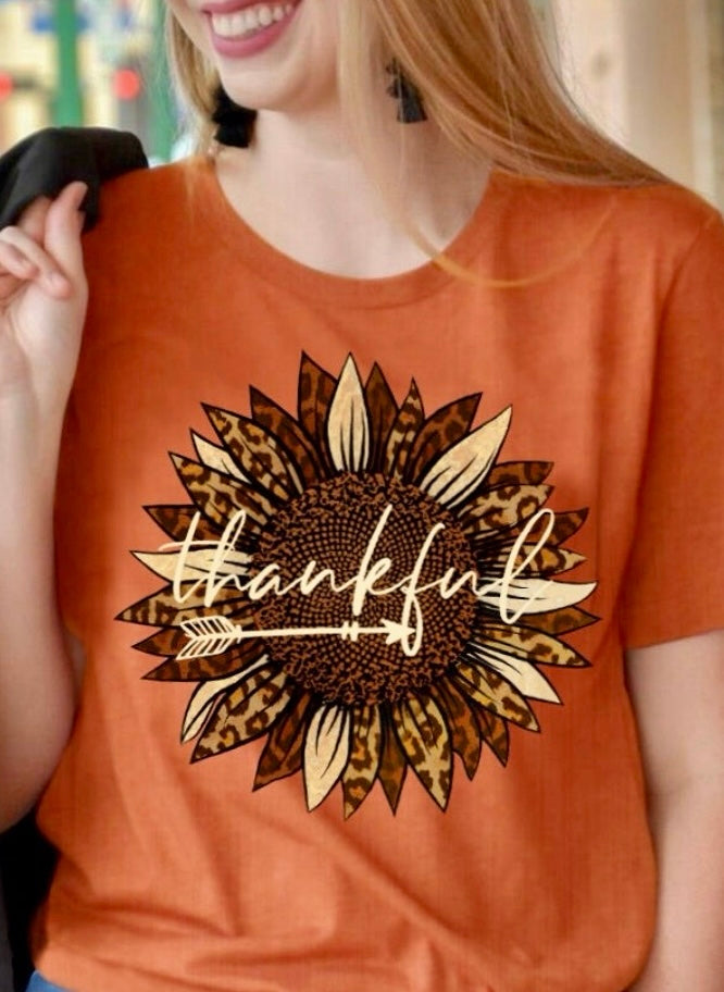 Thankful Sunflower Graphic Tee