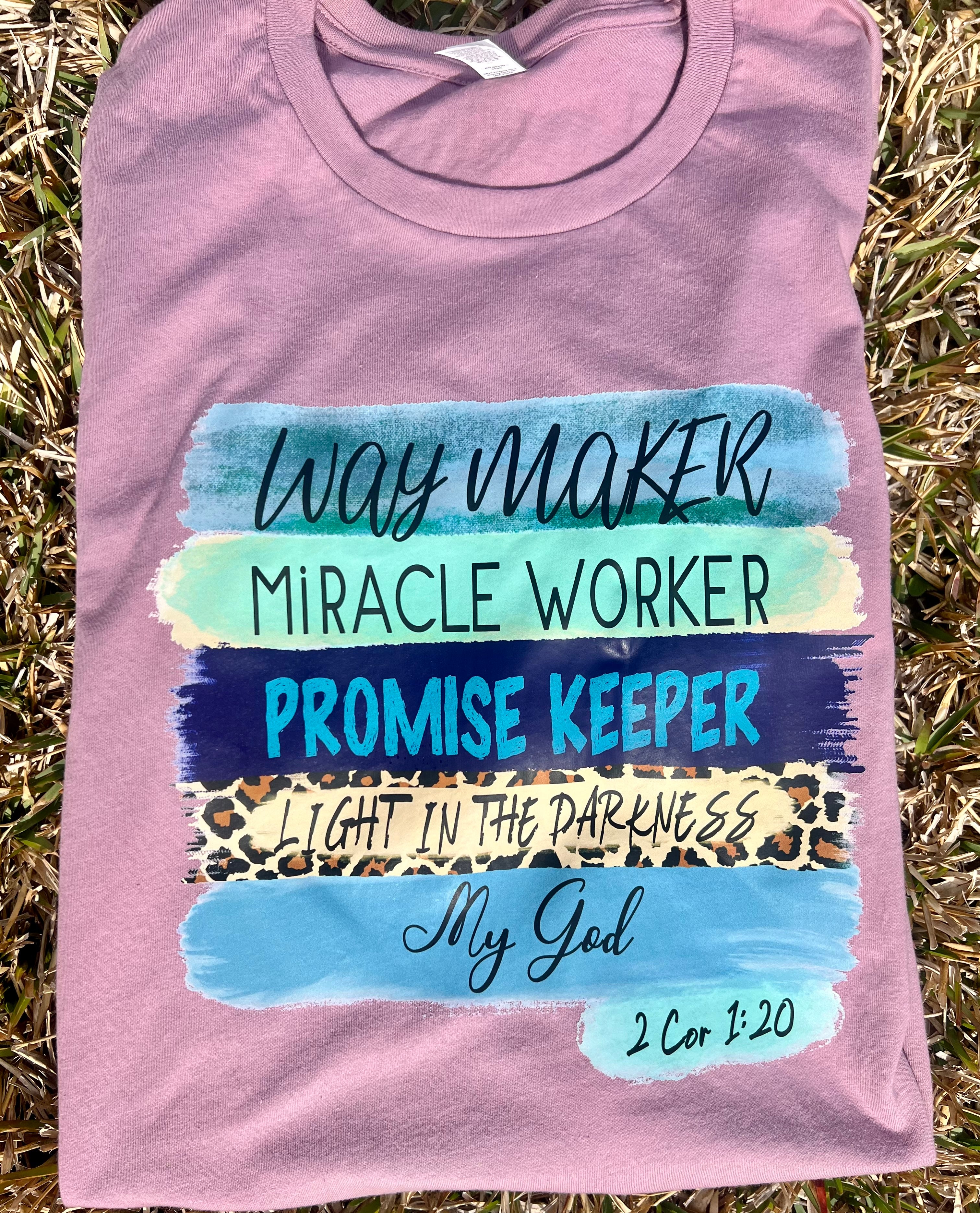 Waymaker with brush strokes Graphic Tee
