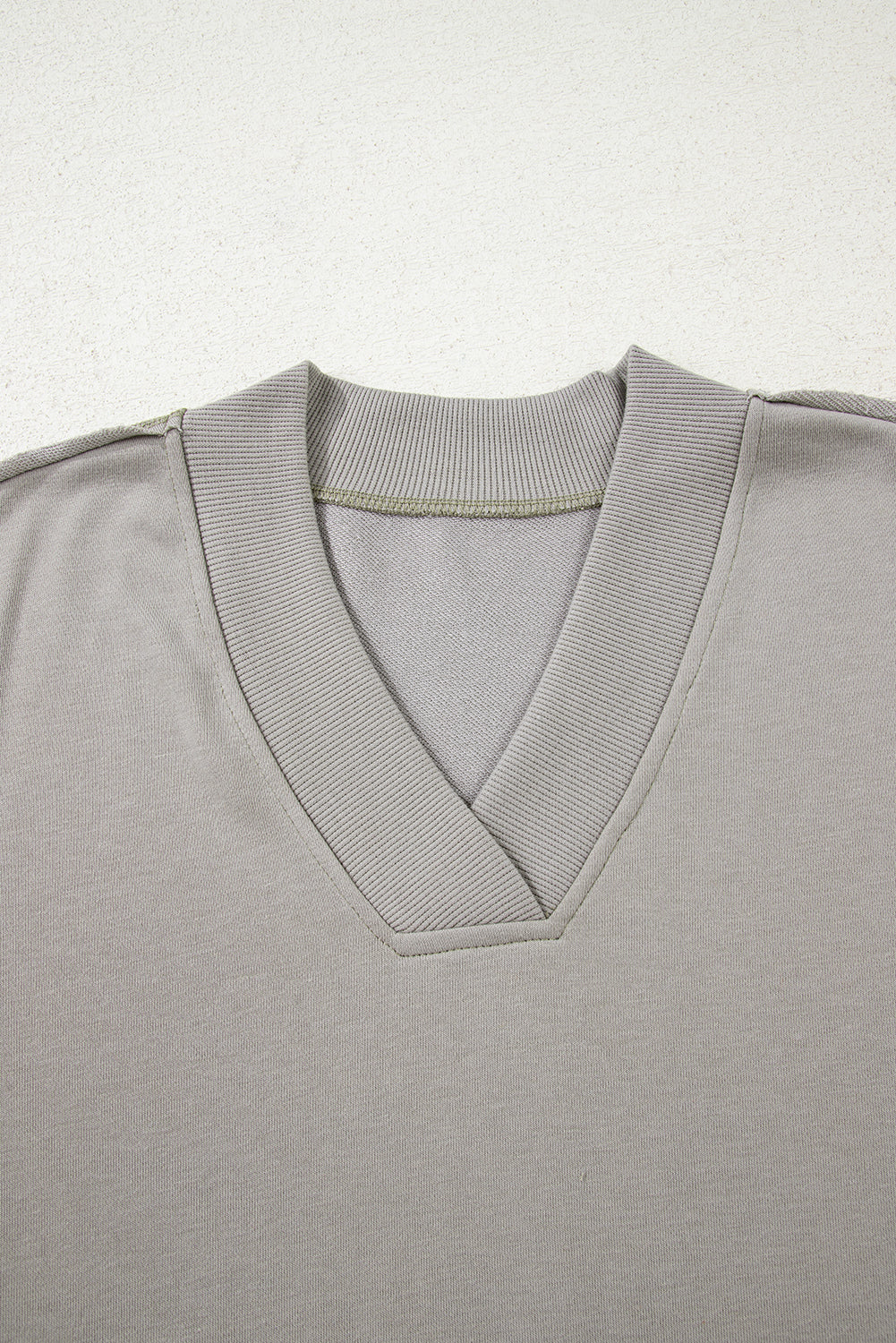 Parchment Aztec Embroidered Western V Neck Sweatshirt