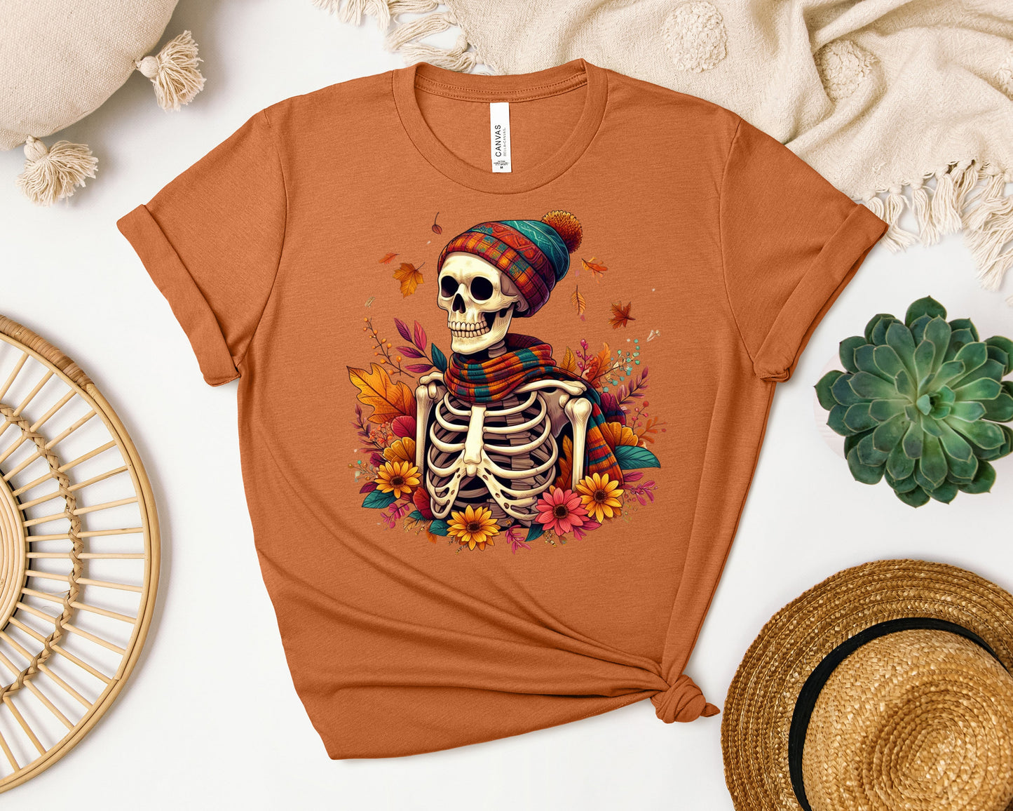 Fall Skeleton - Graphic Tee