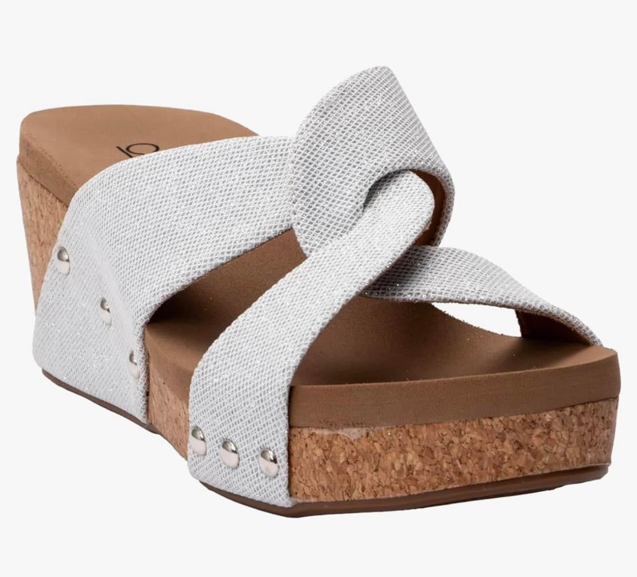 Corky’s Bonny wedge- silver