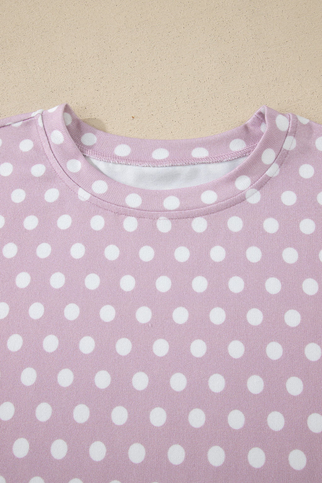 Pink Polka Dot Print Short Set