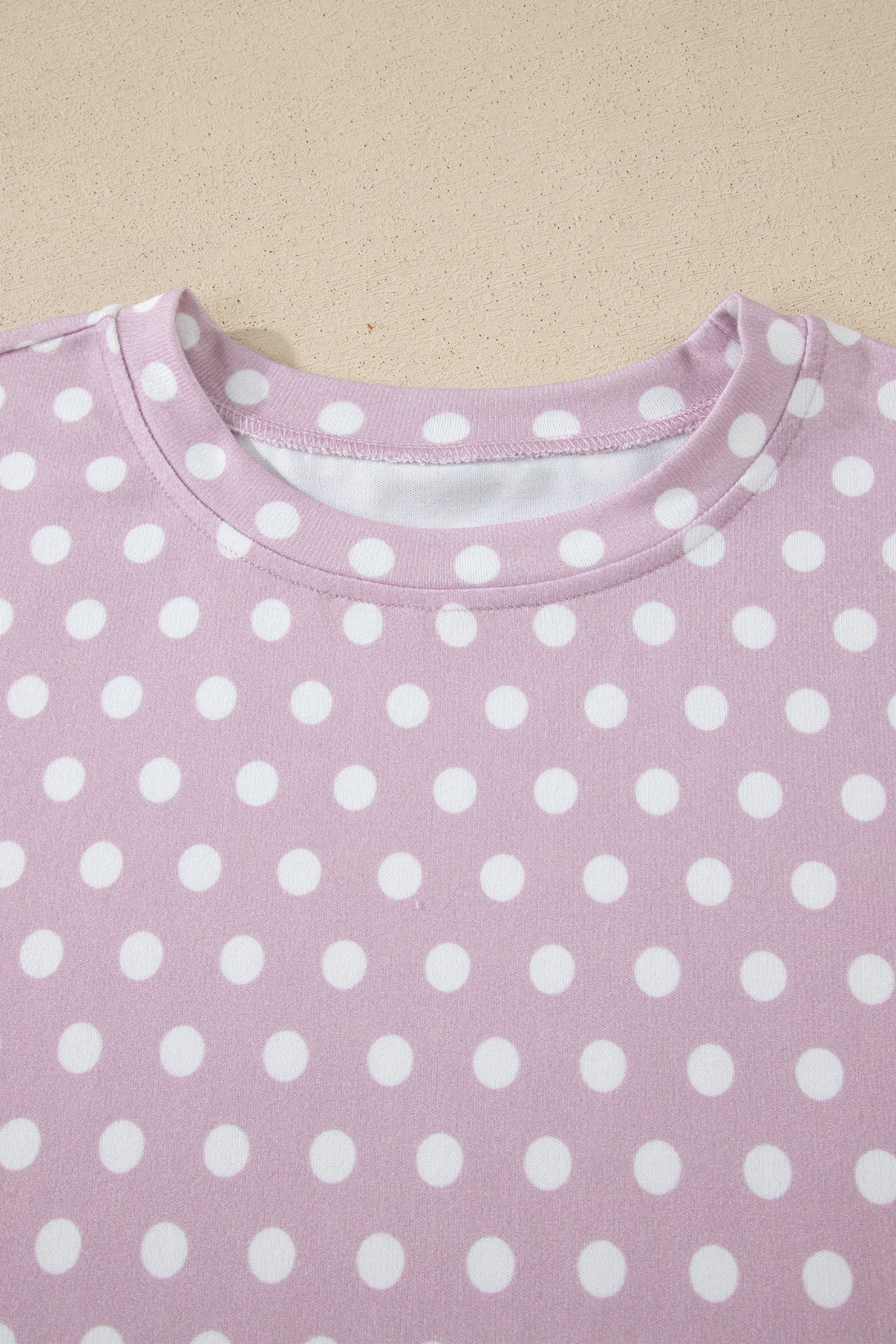 Pink Polka Dot Print Short Set