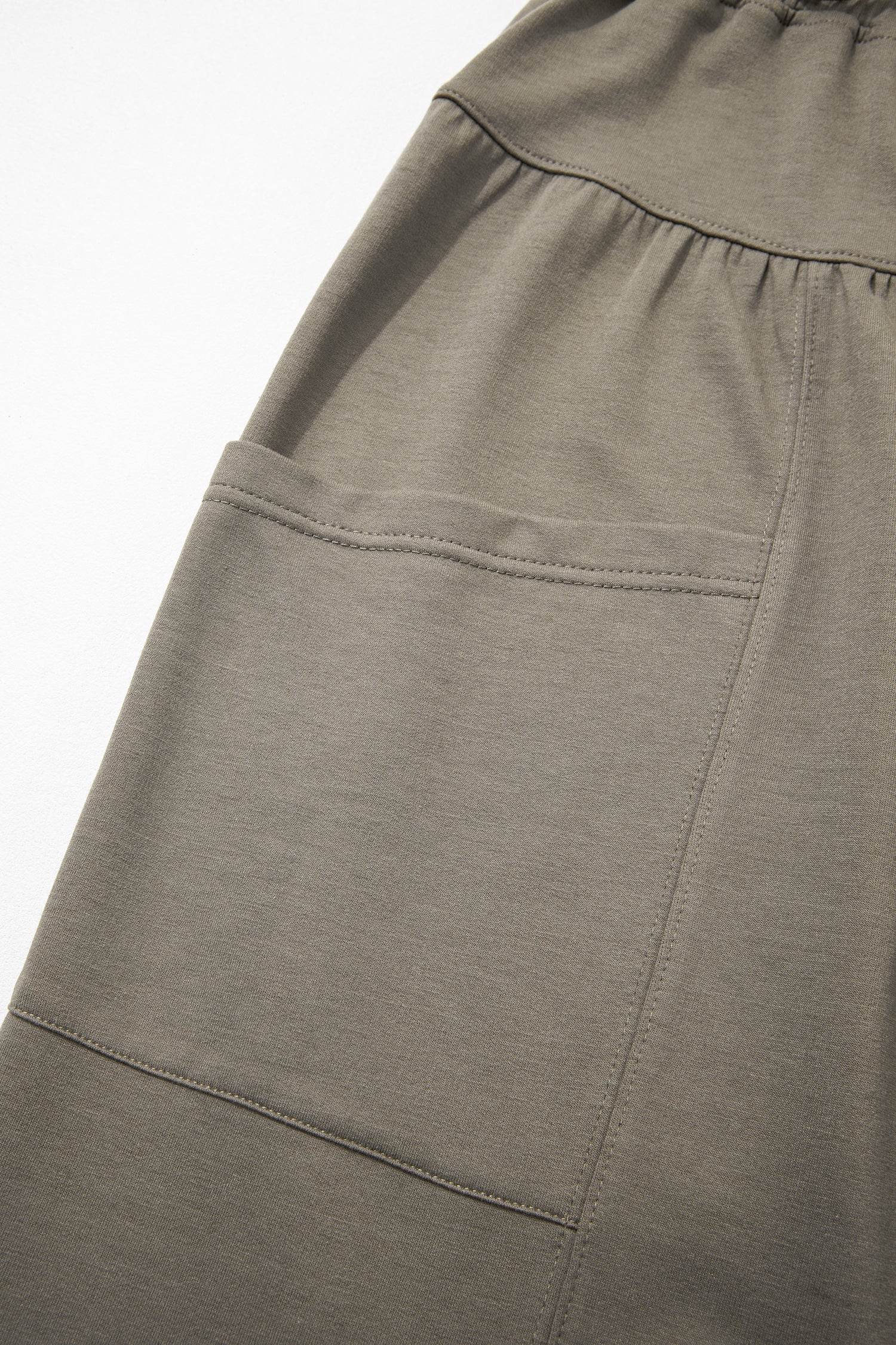 Seagrass Elastic Waist Drawstring Wide Leg Full Length Pants