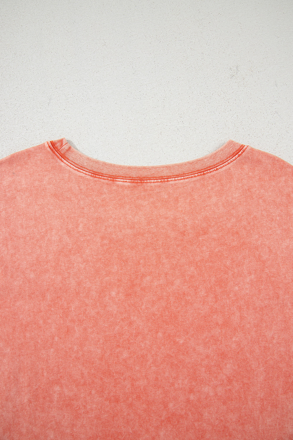 Carrot Mineral Wash Pocketed T-shirt Long Dress