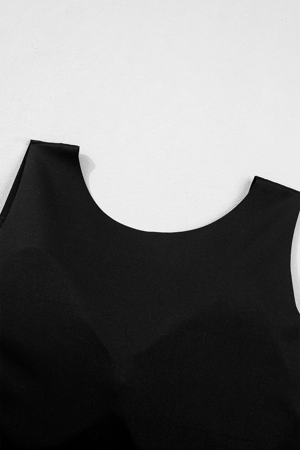Oatmeal Solid Color Wide Strap Splicing Athleisure Tank Top