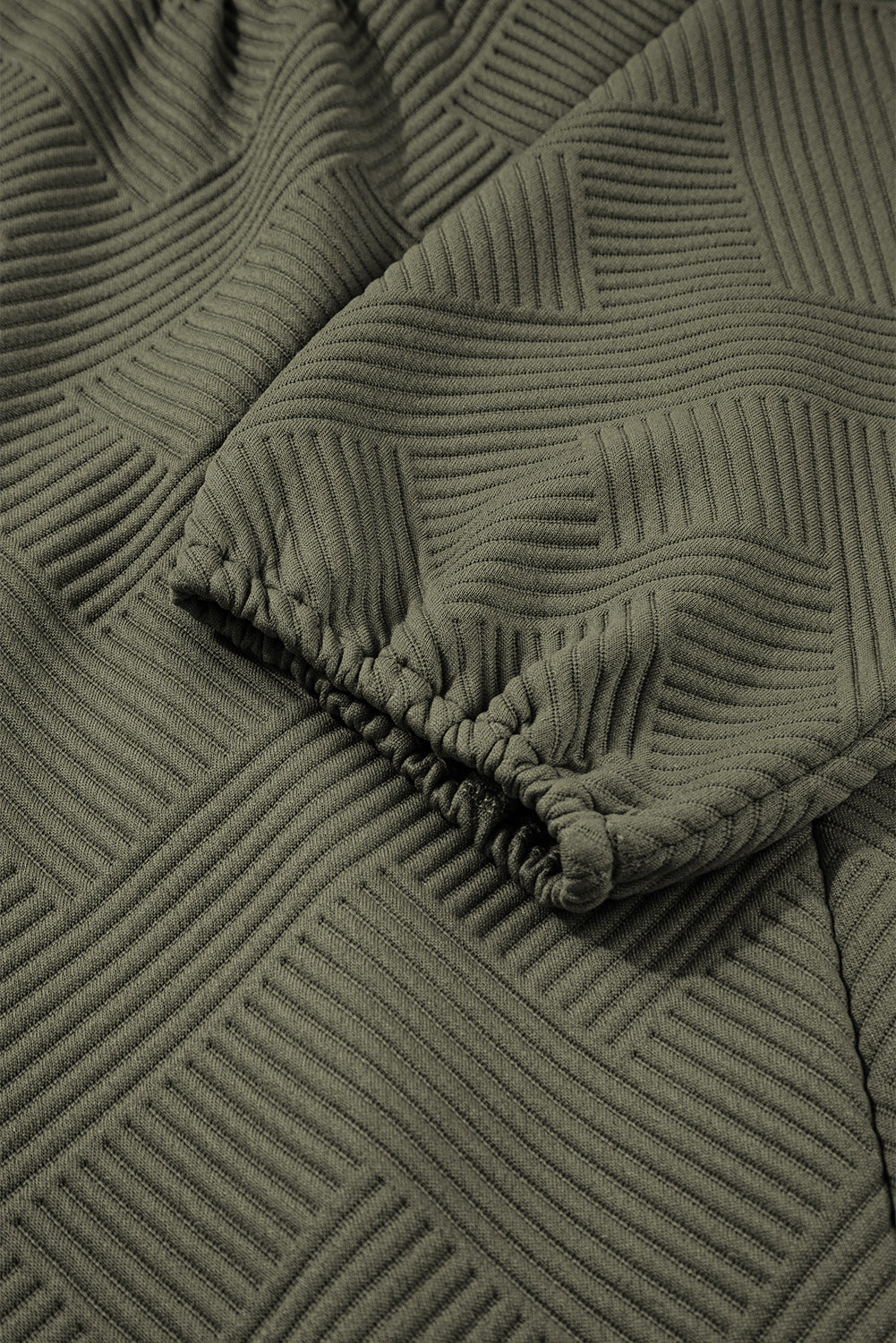 Desert Gold Quarter Zip Collar Bracelet Sleeve Textured Mini Dress