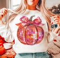 Disco pumpkin Halloween graphic tee