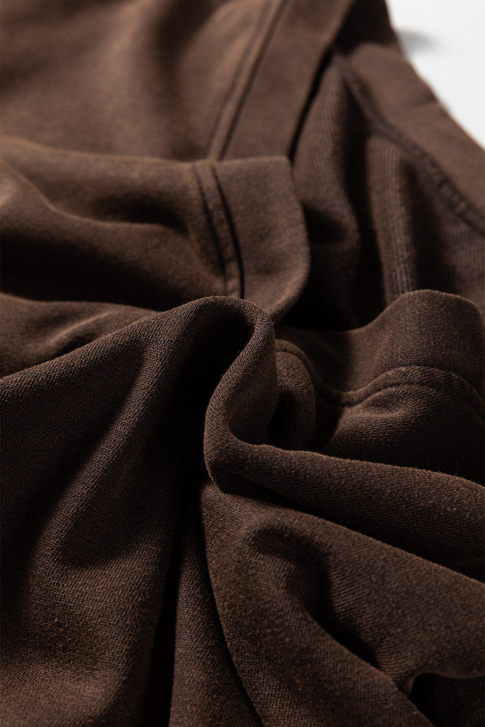 Coffee Button Front V Neck Casual Cardigan