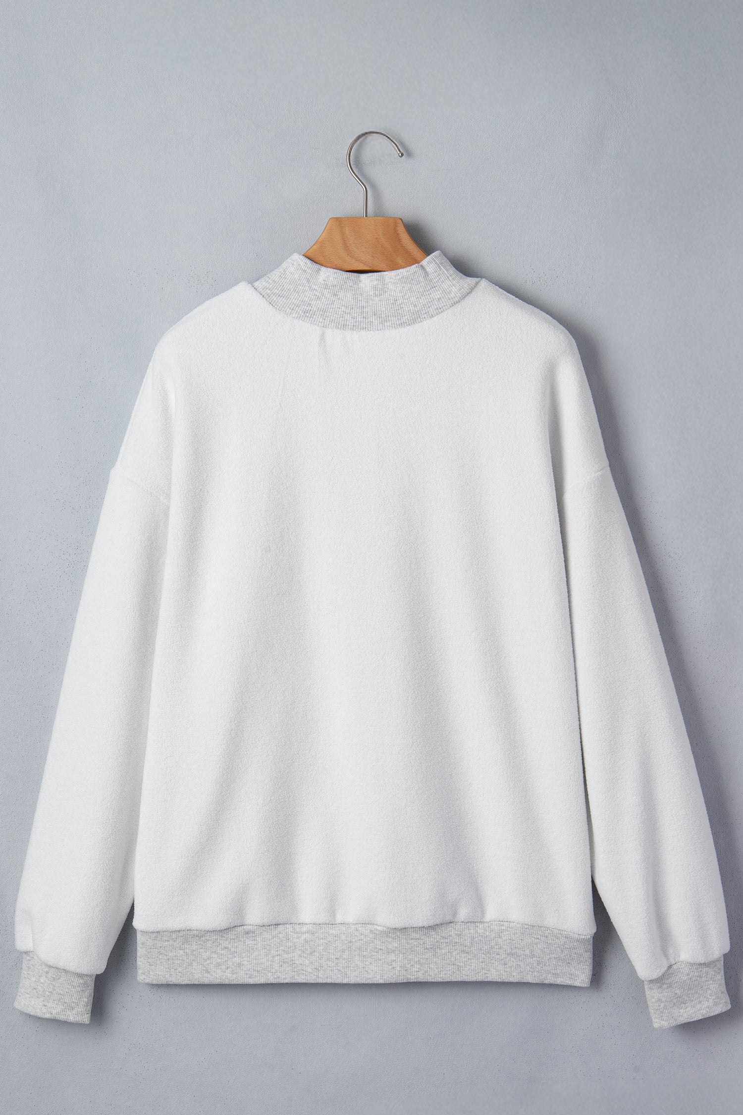 Light Grey TN TENNESSEE Double Printed Reversible Mock Neck Sweatshirt