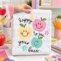 Happy to See Your Face apple/flower graphic tee