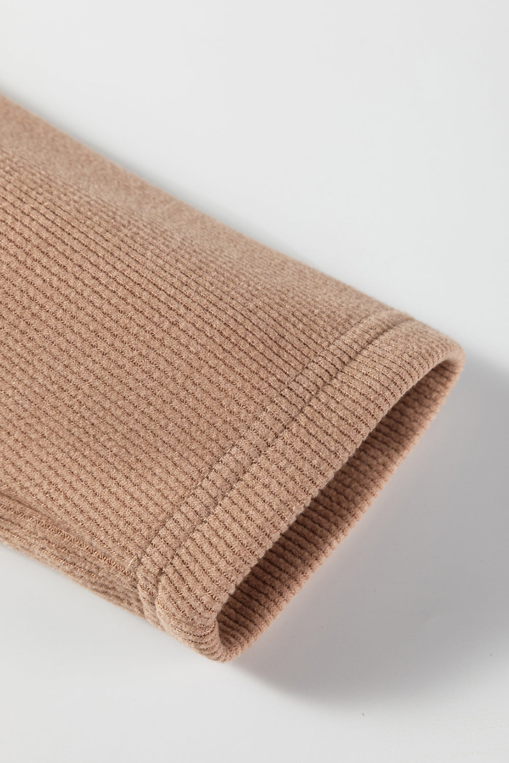 Casual Lace Drawstring Pullover Hoodie and High Waist Pants Corduroy Suit