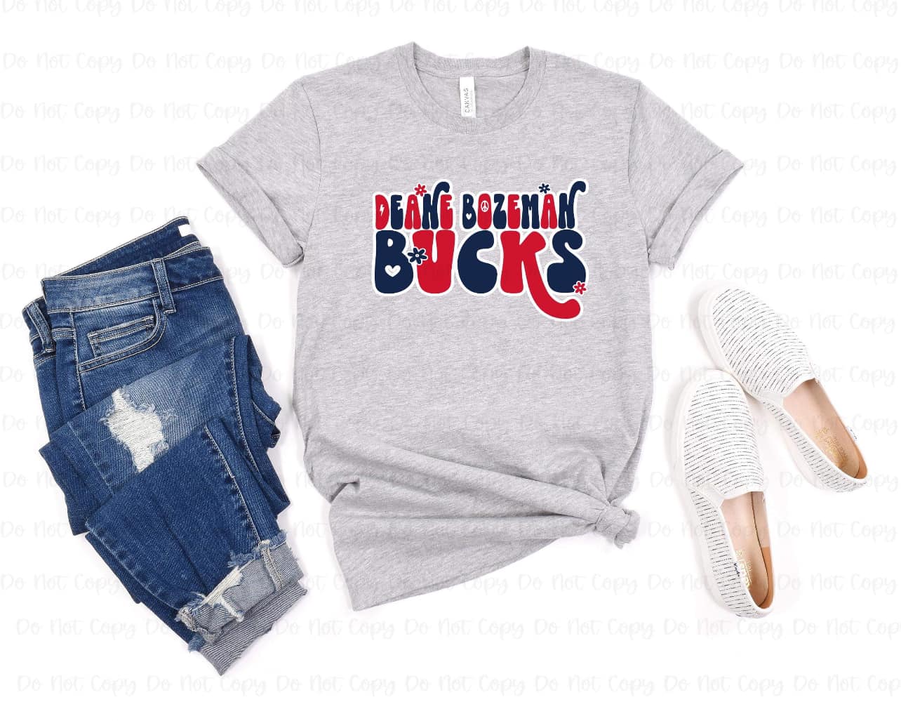 Deane Bozeman Bucks Groovy graphic tee - Bella Canvas
