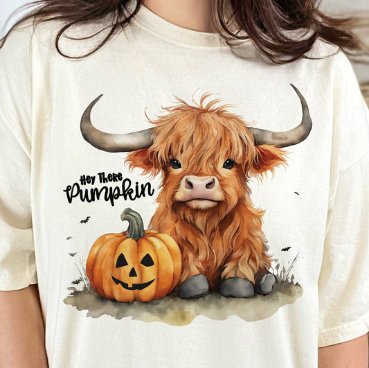 Hey there pumpkin bull graphic tee