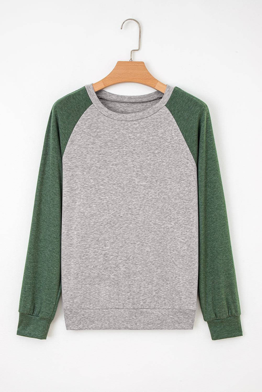 Evergreen Colorblock Raglan Long Sleeve T Shirt