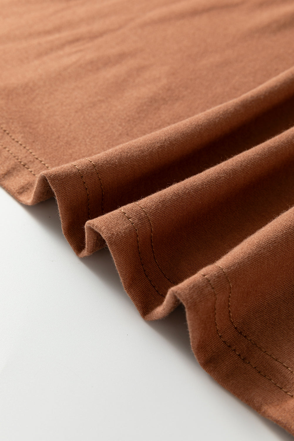 Brown Floral Sleeve Patchwork Round Neck Plus Blouse