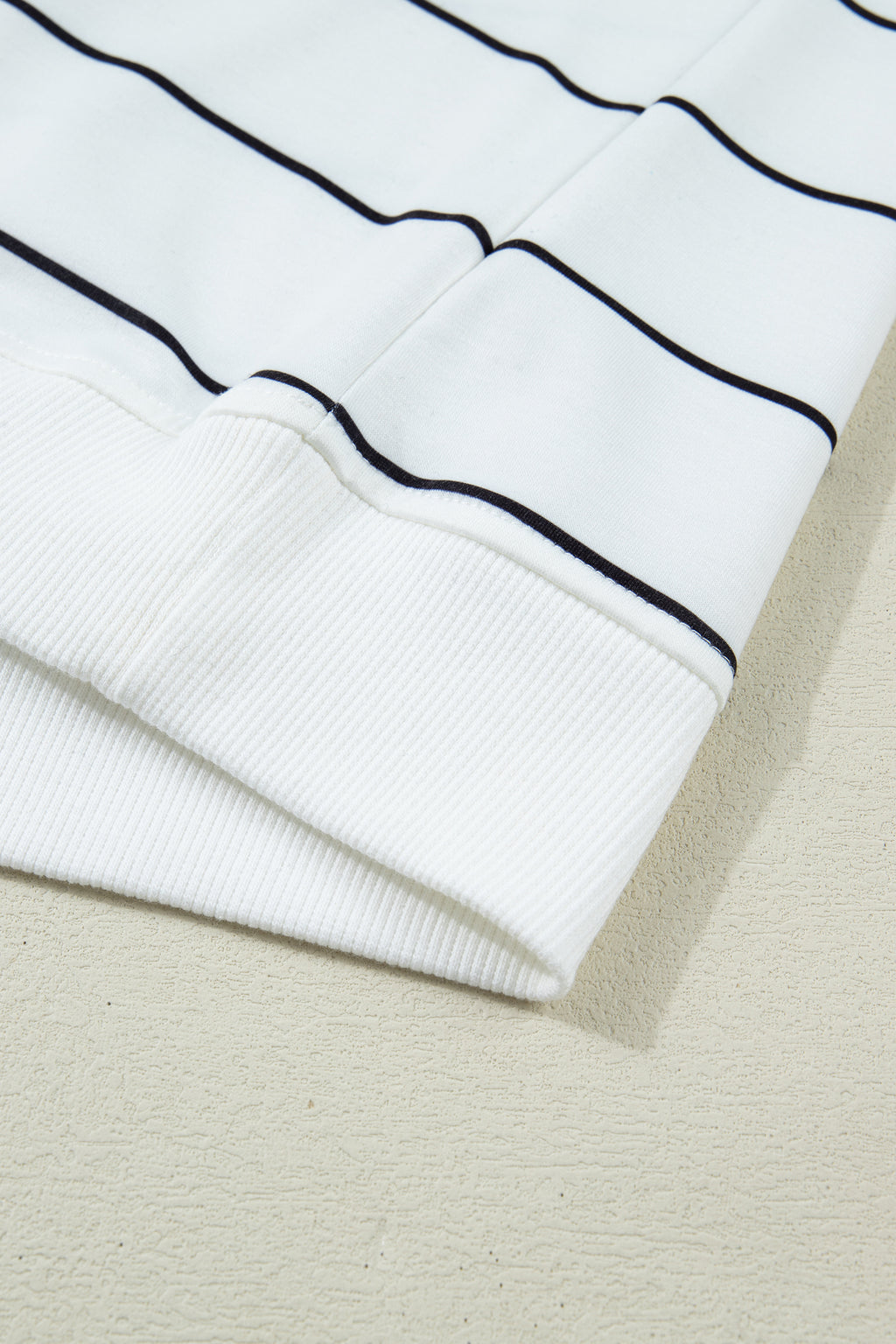 White Stripe Color Block Zip V Neck Sleeveless Top