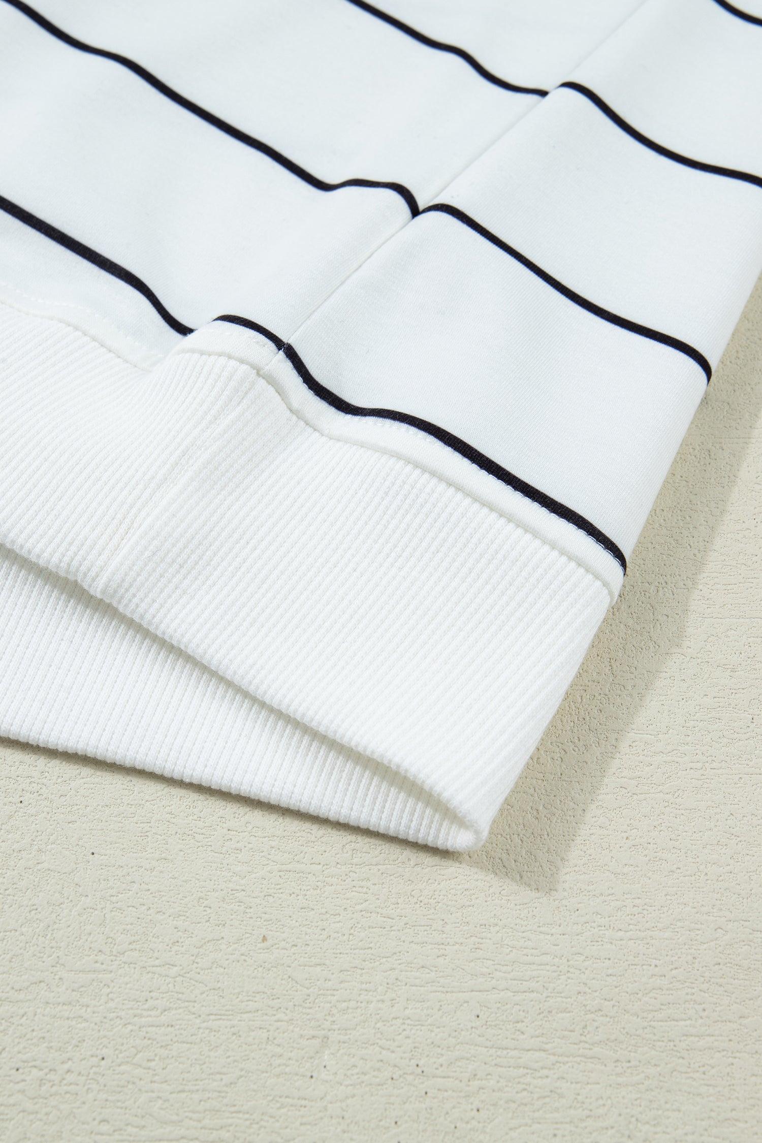 White Stripe Color Block Zip V Neck Sleeveless Top