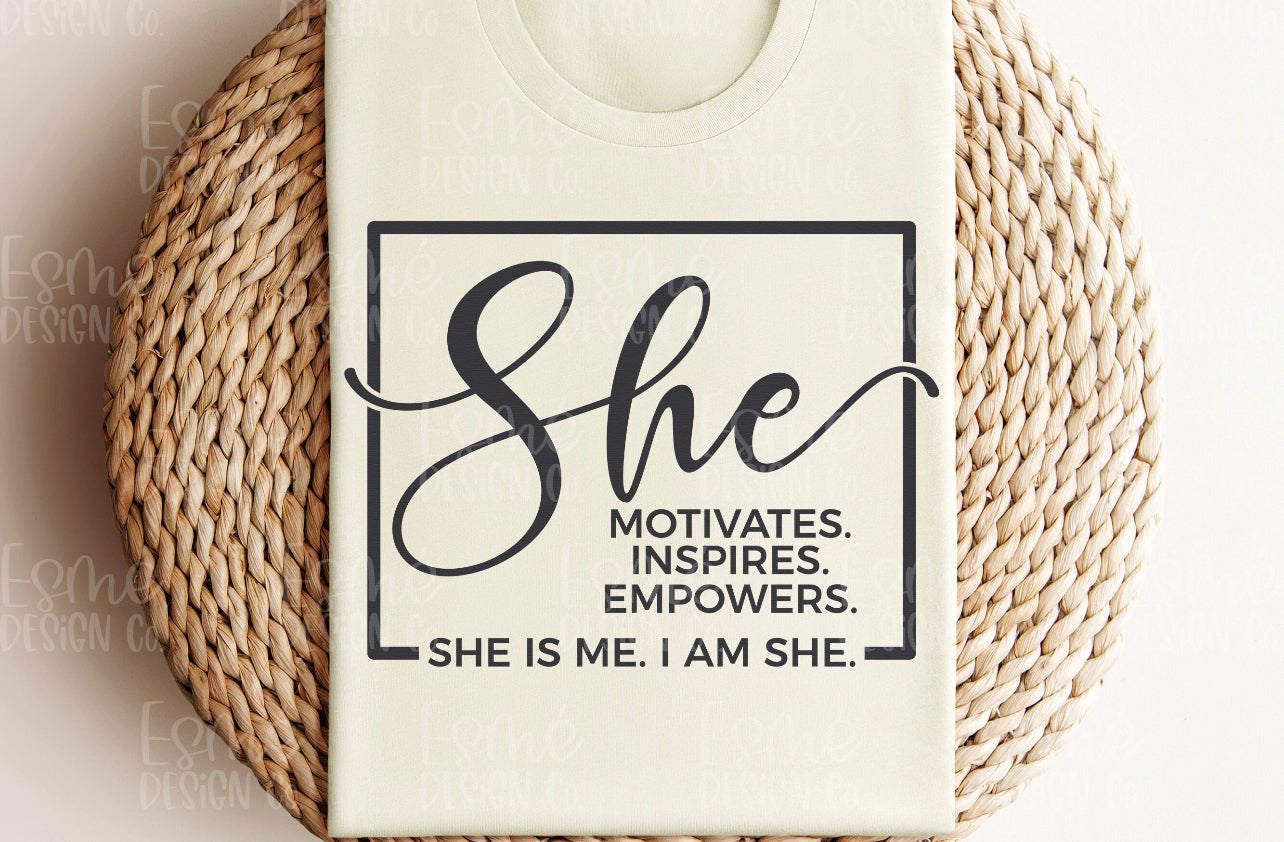 She is me. I am she. Graphic Tee