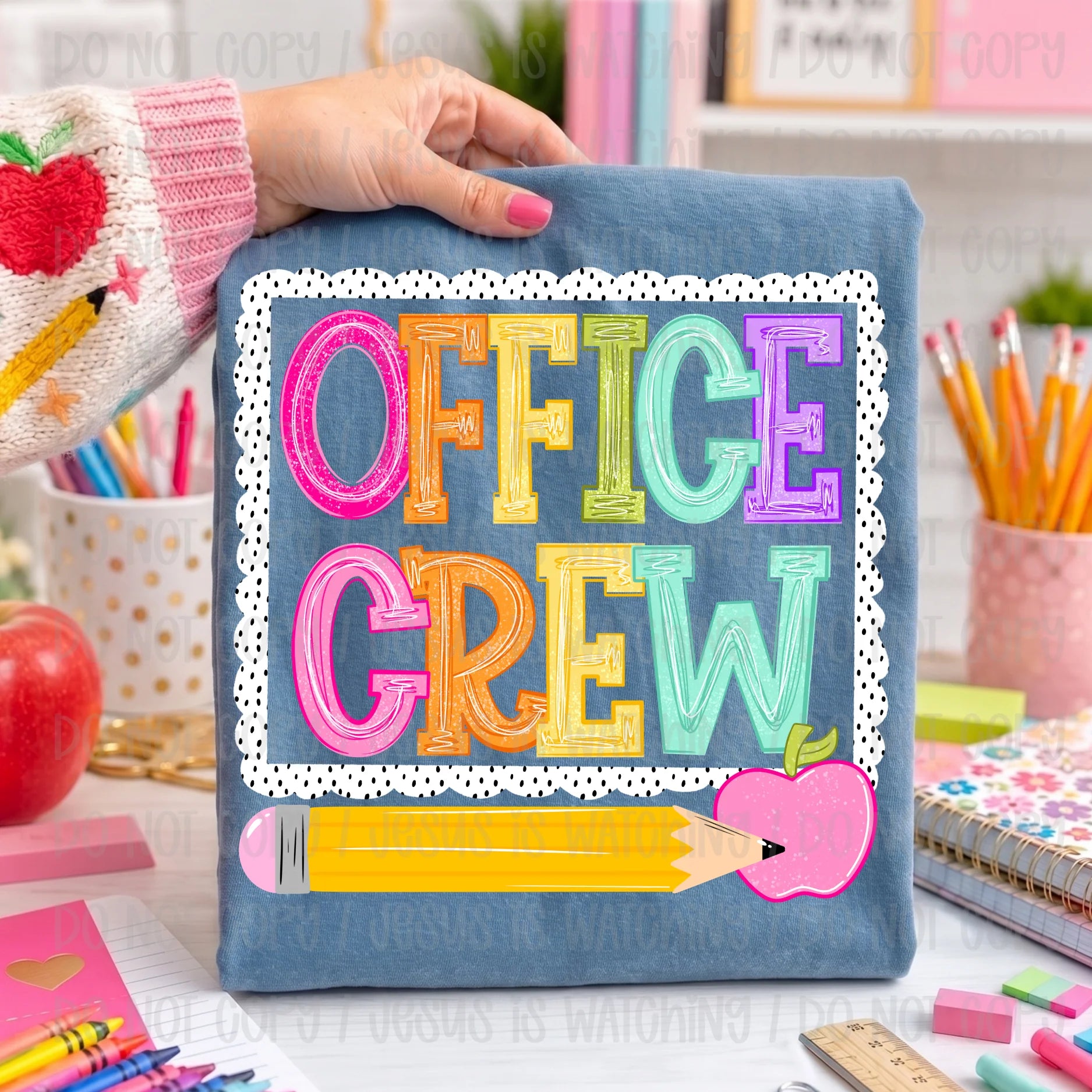 Office Crew (personalize with your occupation) graphic tee