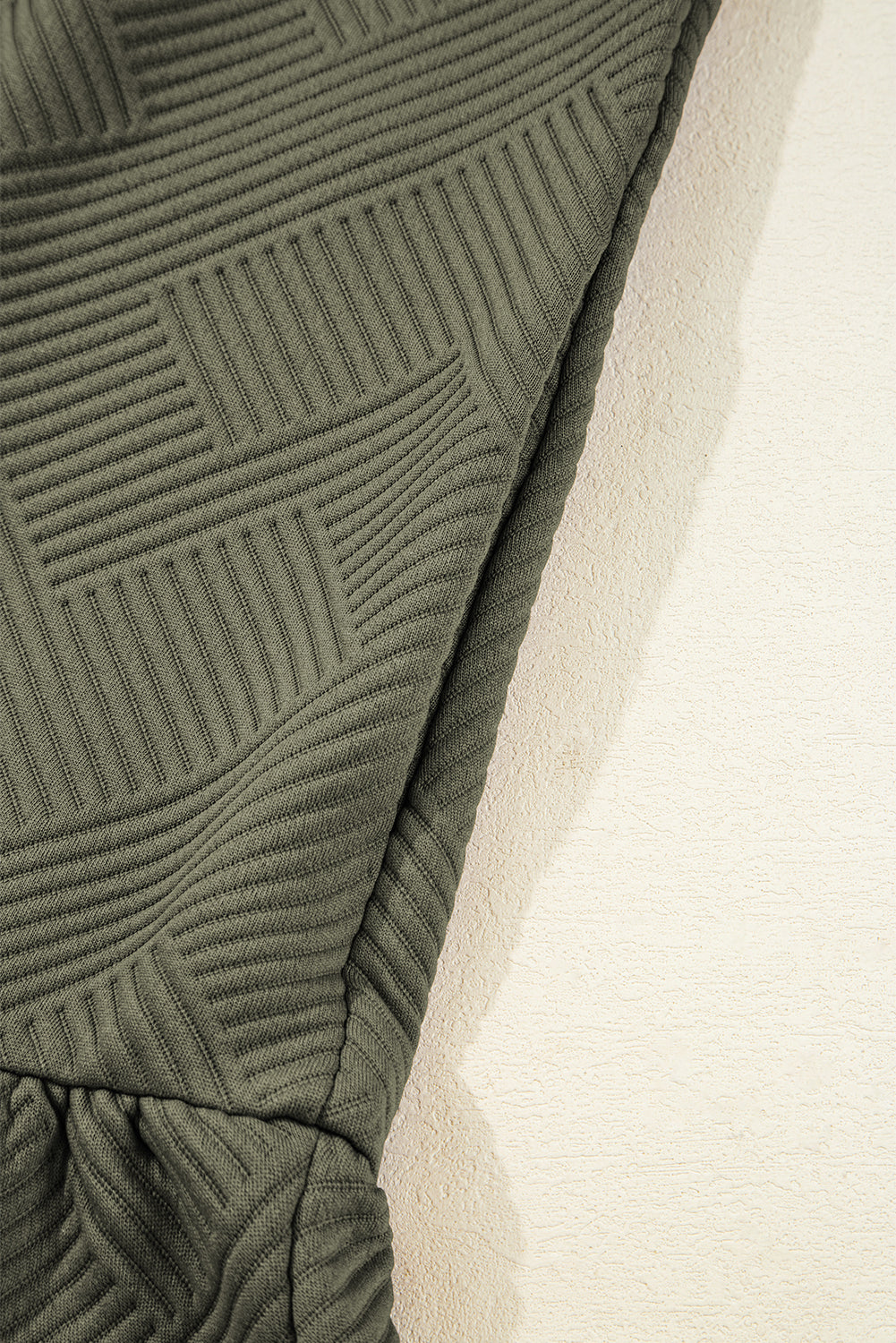 Desert Gold Quarter Zip Collar Bracelet Sleeve Textured Mini Dress