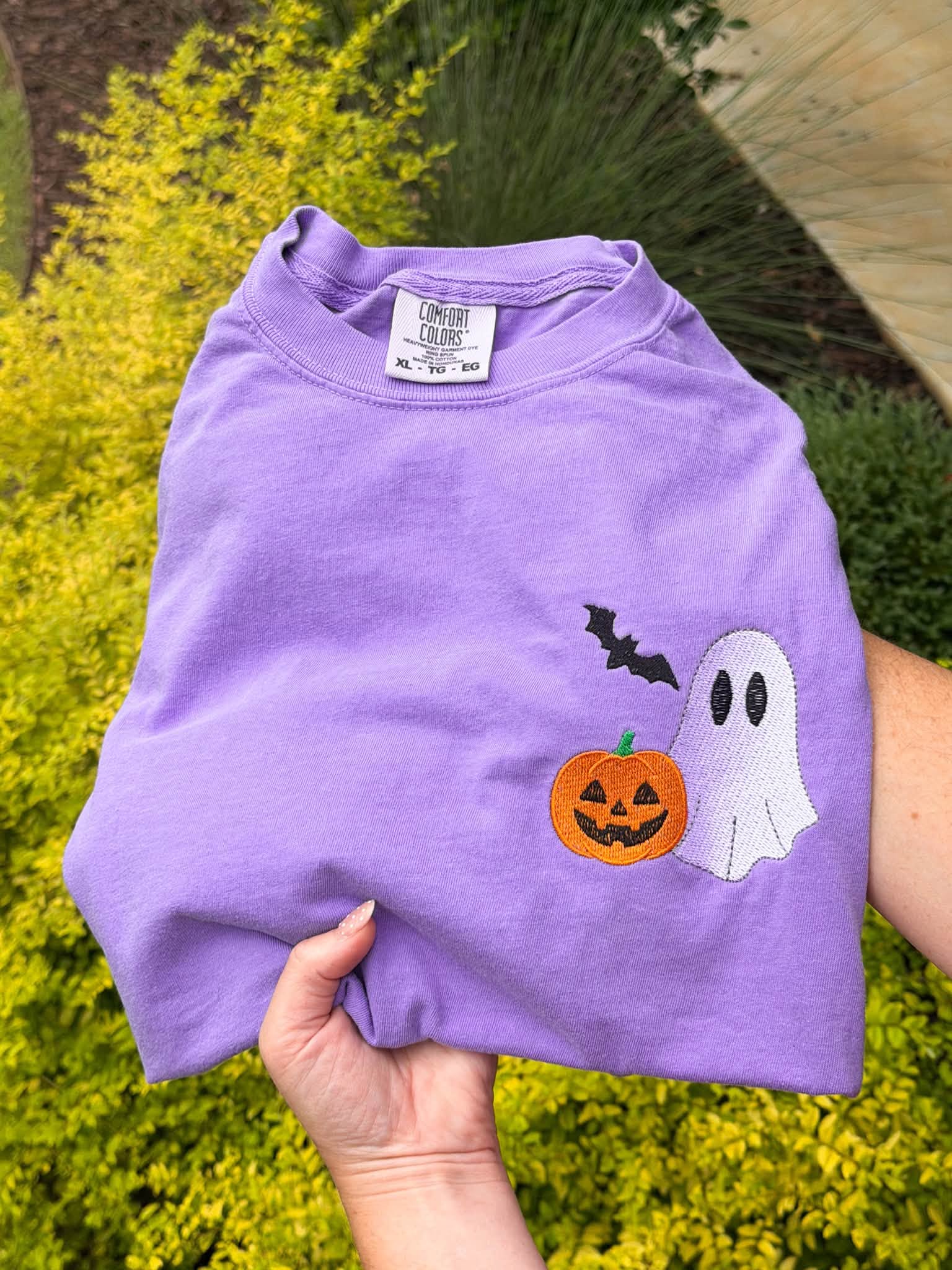 Ghost, Pumpkin, Bat graphic tee
