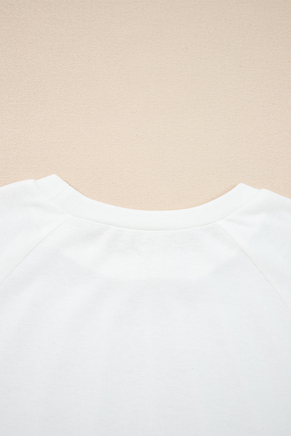 Black Solid Color Seam Detail Raglan Long Sleeve Top