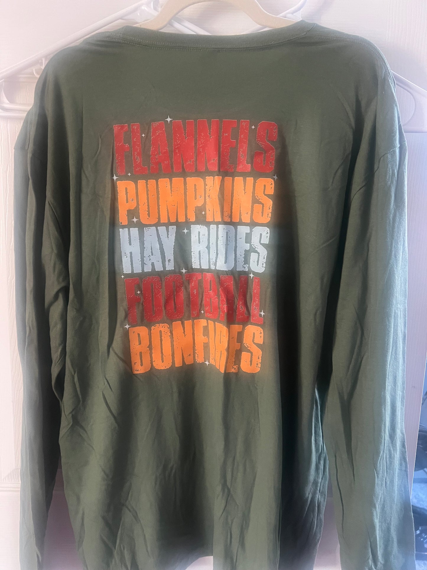 Fall two sided long sleeve shirt