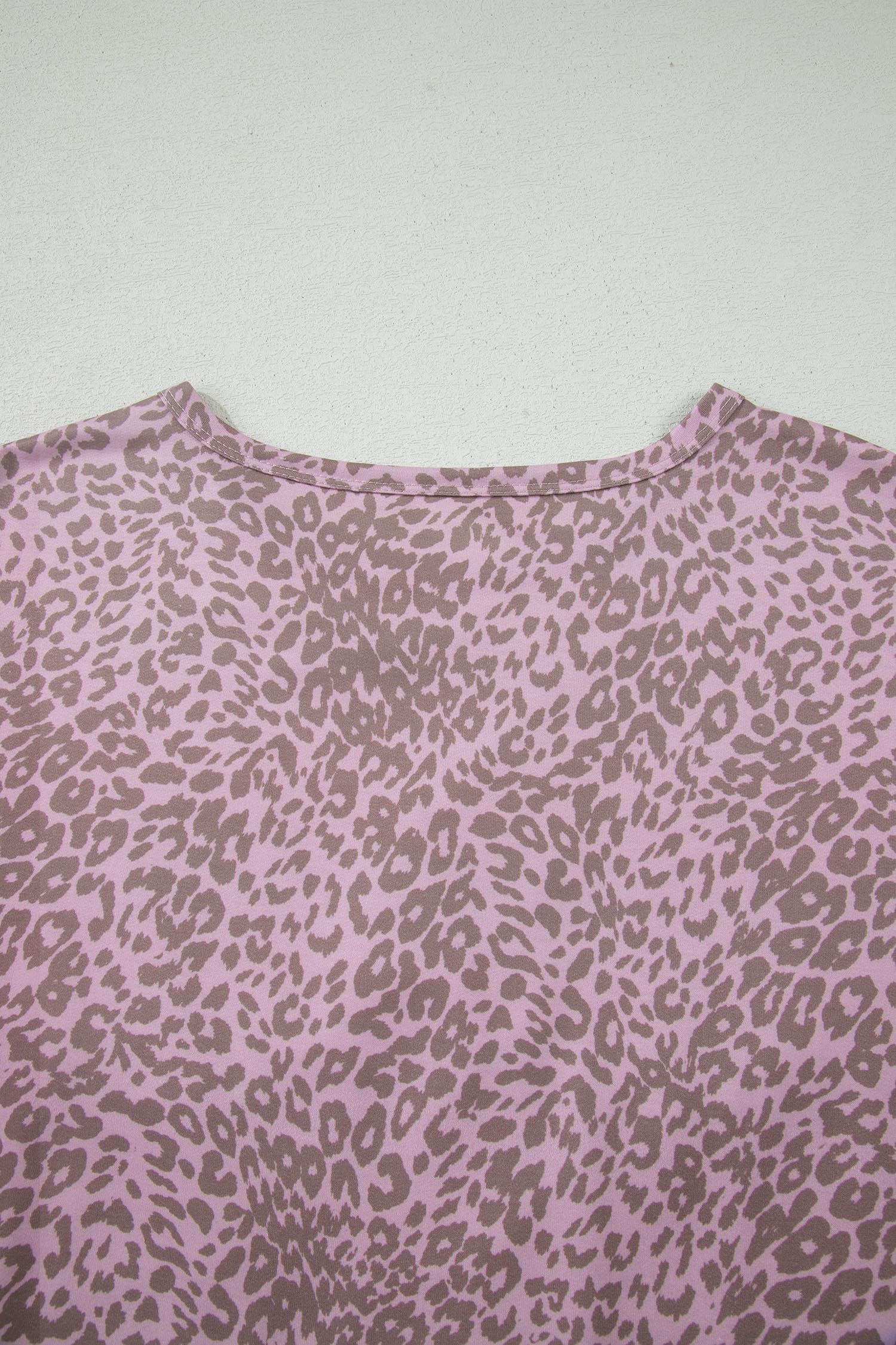 Khaki Leopard Retro Studded Star Patch Loose Tee