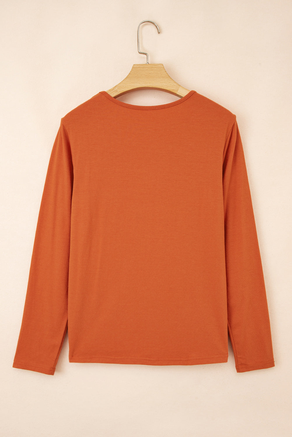 Blackish Green Asymmetric Seam Detail Solid Color Long Sleeve Top