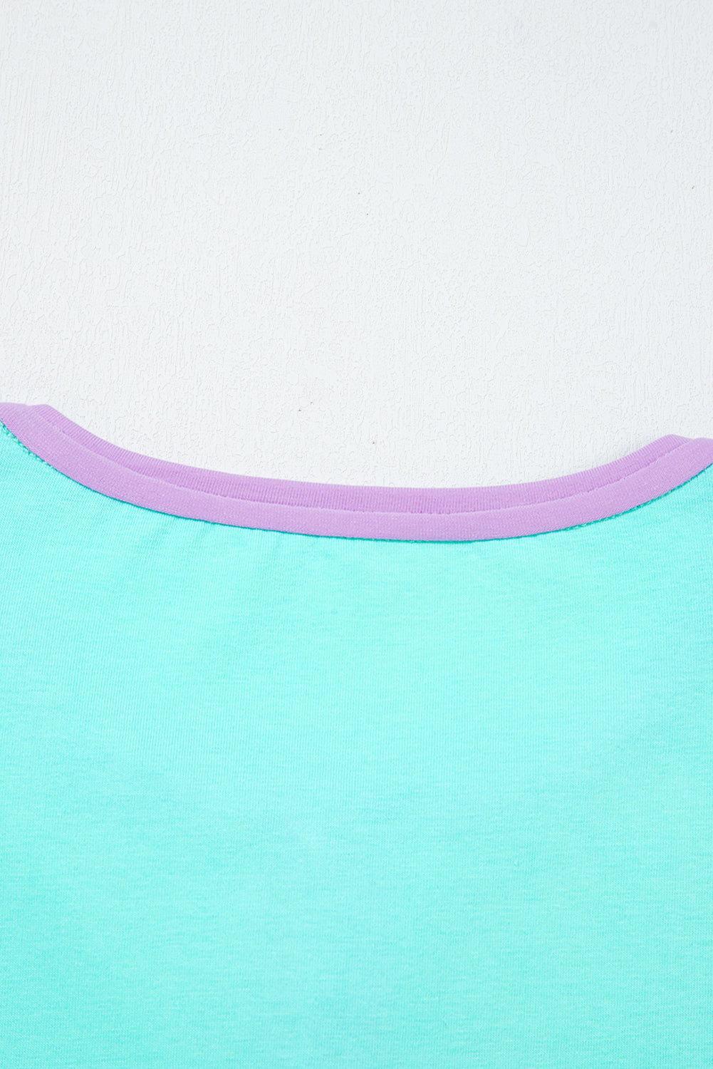 Pink Solid Color Half Sleeve Buttons Henley Top