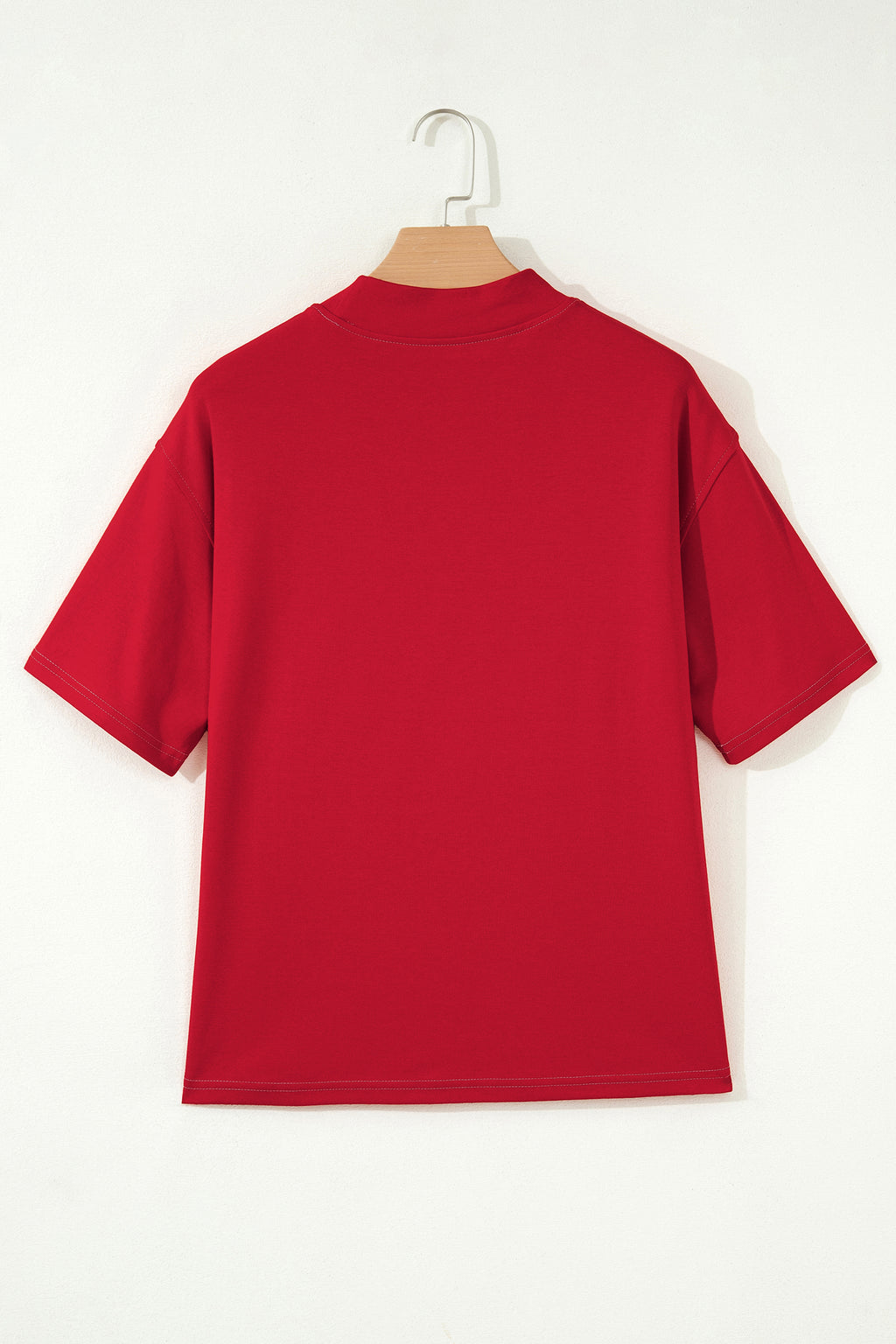 Light Grey Reversible Contrast-Stitched T-Shirt