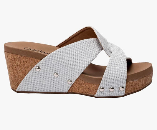 Corky’s Bonny wedge- silver