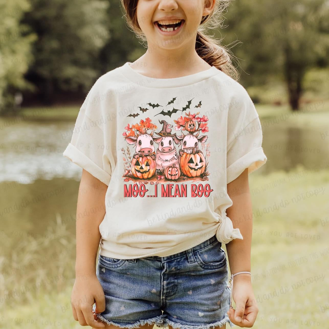 Moo I mean BOO Graphic Tee