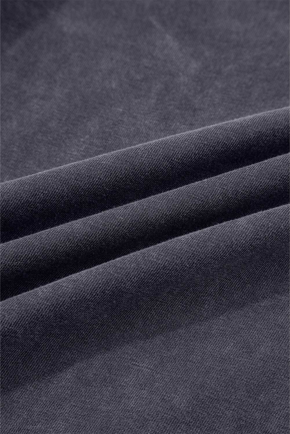 Light Grey Flower Patch Mineral Washed Terry Knit Cropped Wide Leg Pants