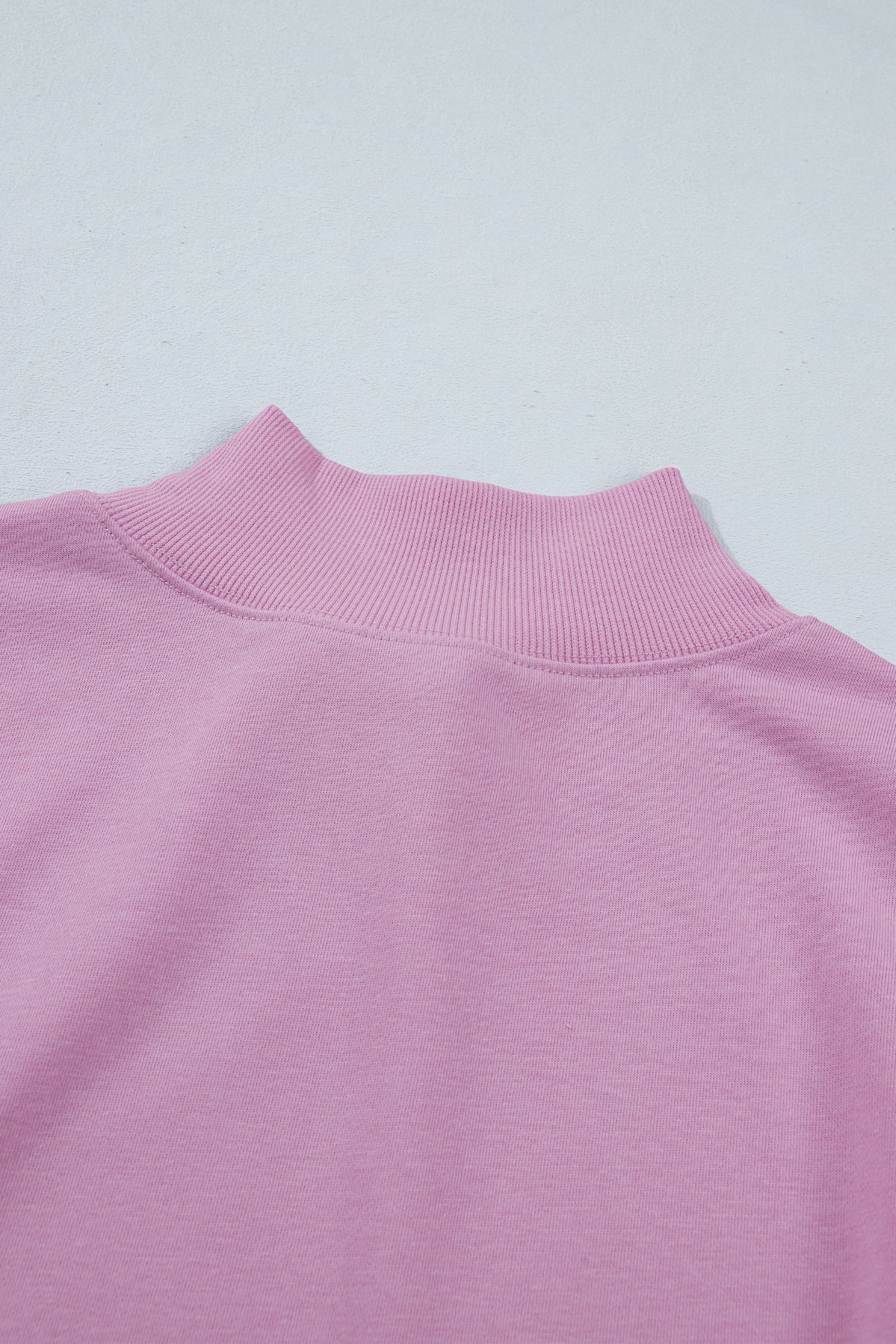 Myosotis Solid Color High Neck Cap Sleeve Loose Top
