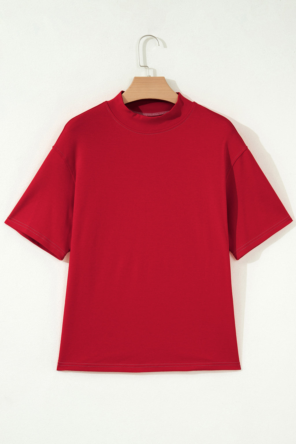 Light Grey Reversible Contrast-Stitched T-Shirt