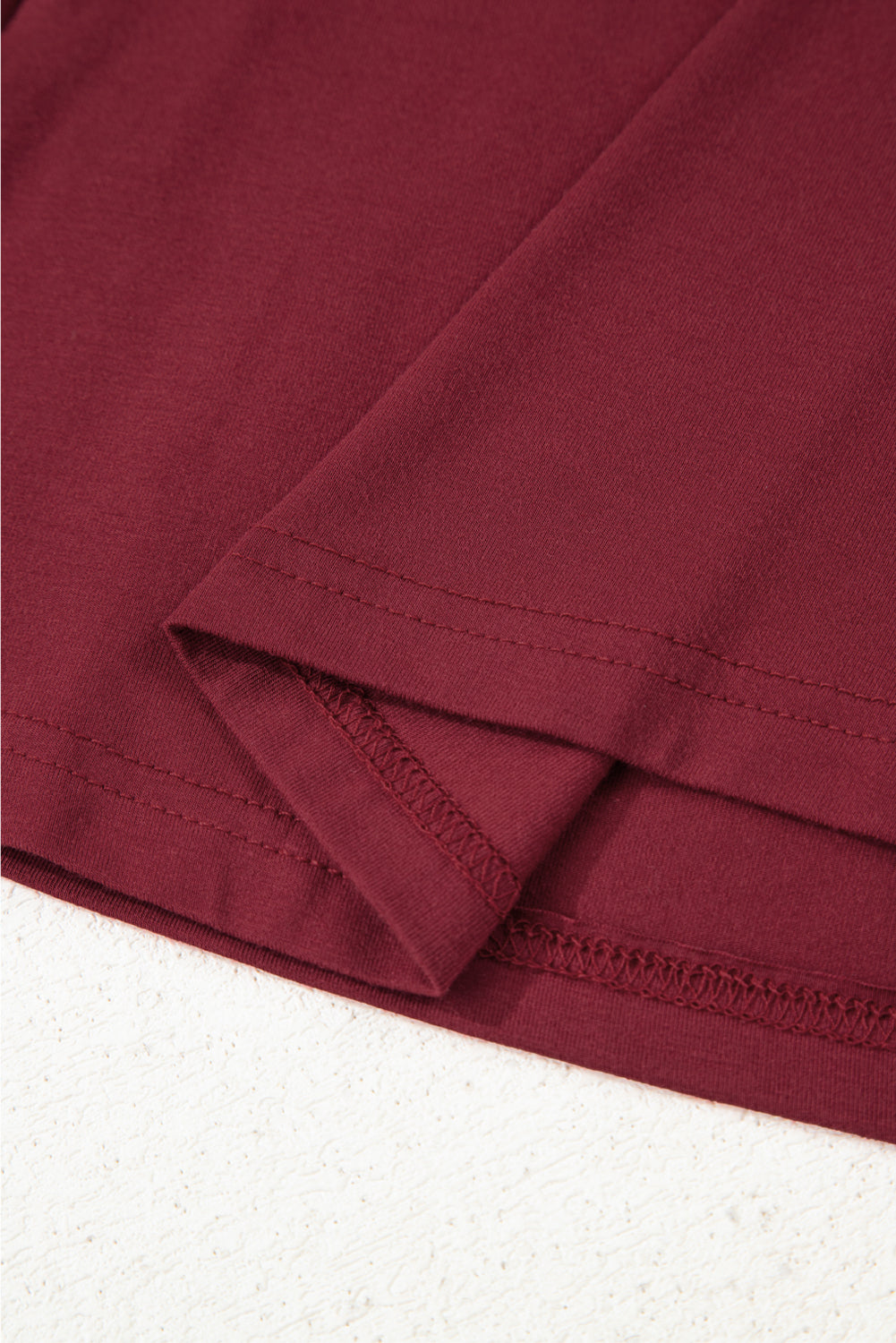 Red Dahlia Lace-trimmed Sweetheart Neckline Ruched Detail Long Sleeve T-shirt