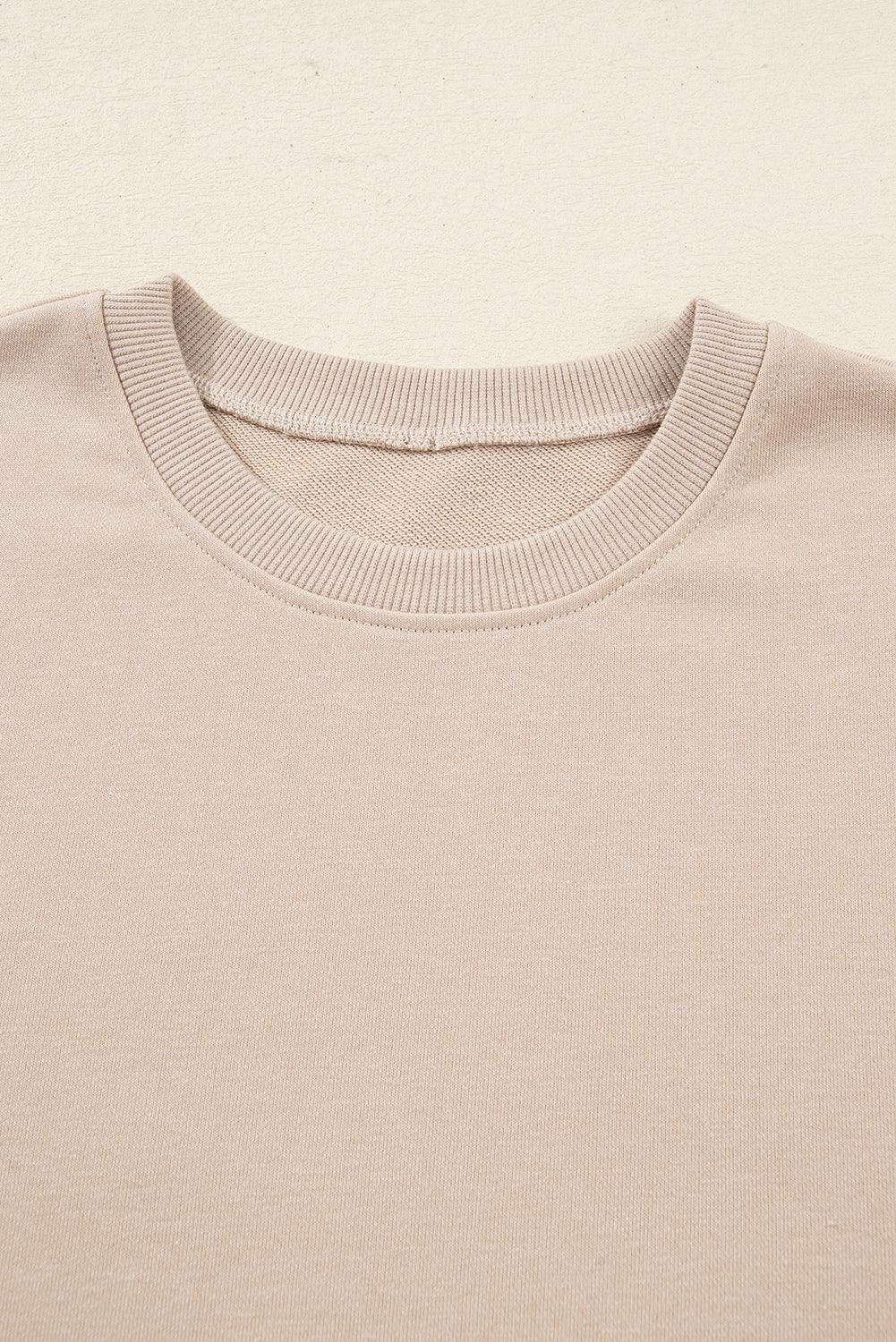 Jet Stream Solid Color Oversize Slit Sweatshirt Ribbed Leggings 2pcs Set