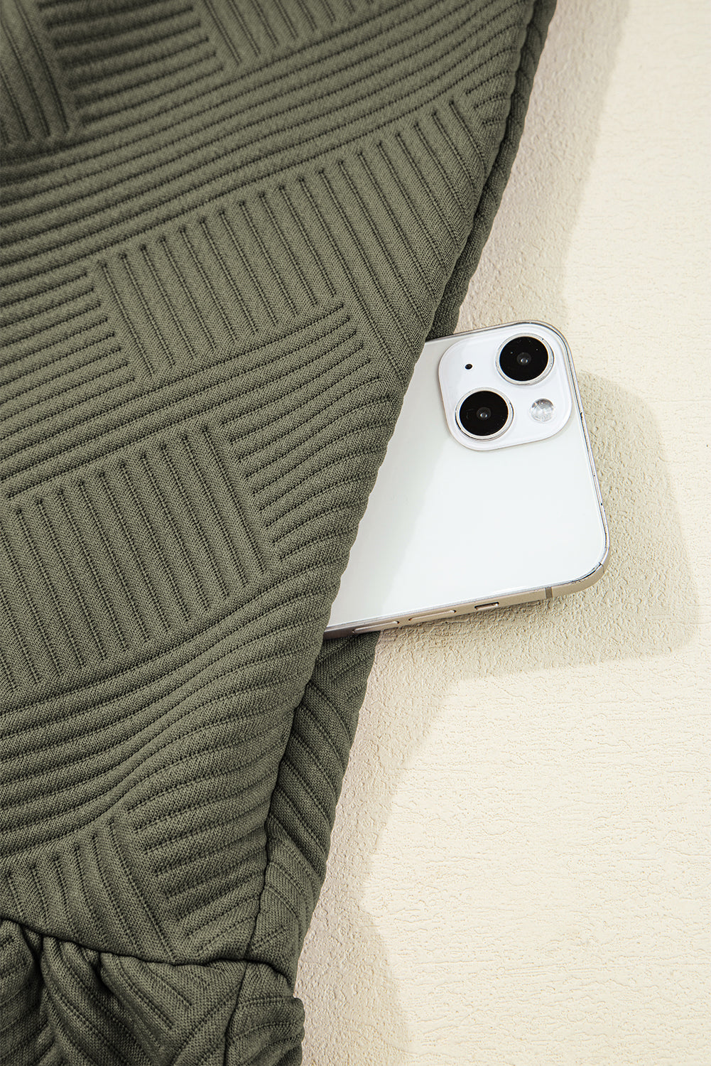 Desert Gold Quarter Zip Collar Bracelet Sleeve Textured Mini Dress