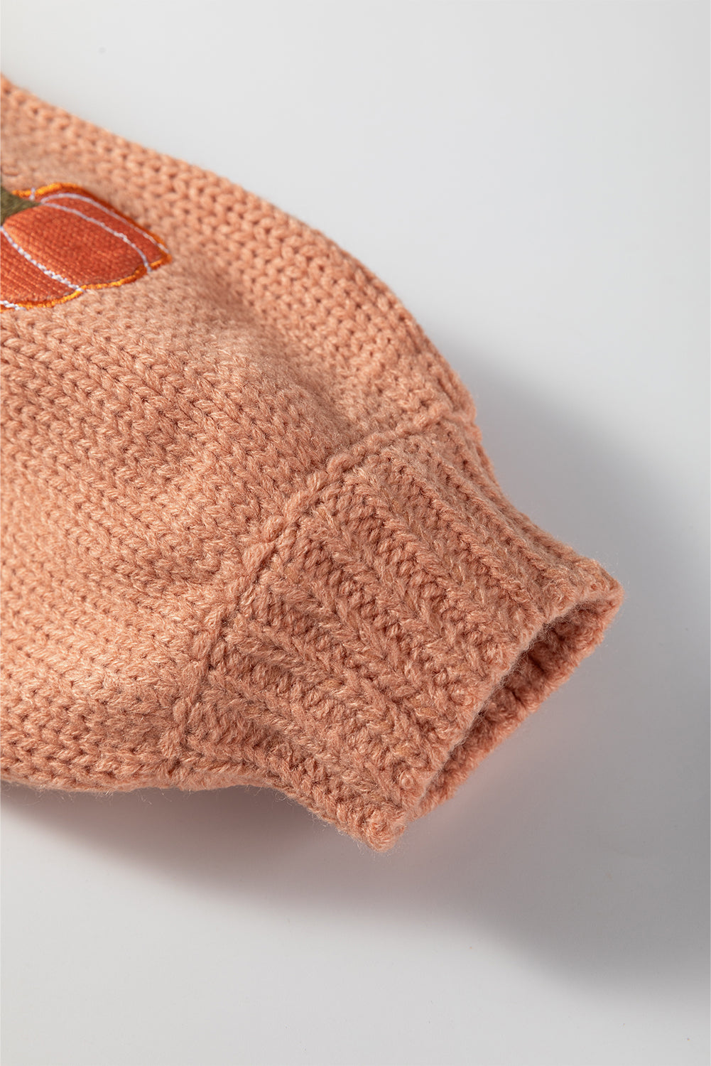 Light Pink Christmas Tree Print Open Front Drop Shoulder Midi Cardigan