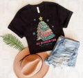 All Booked for Christmas graphic tee