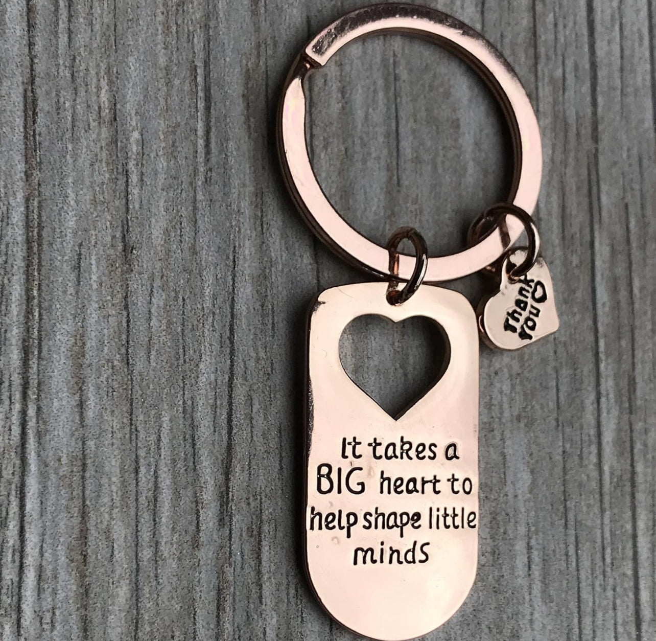 Inspirational teacher keychain