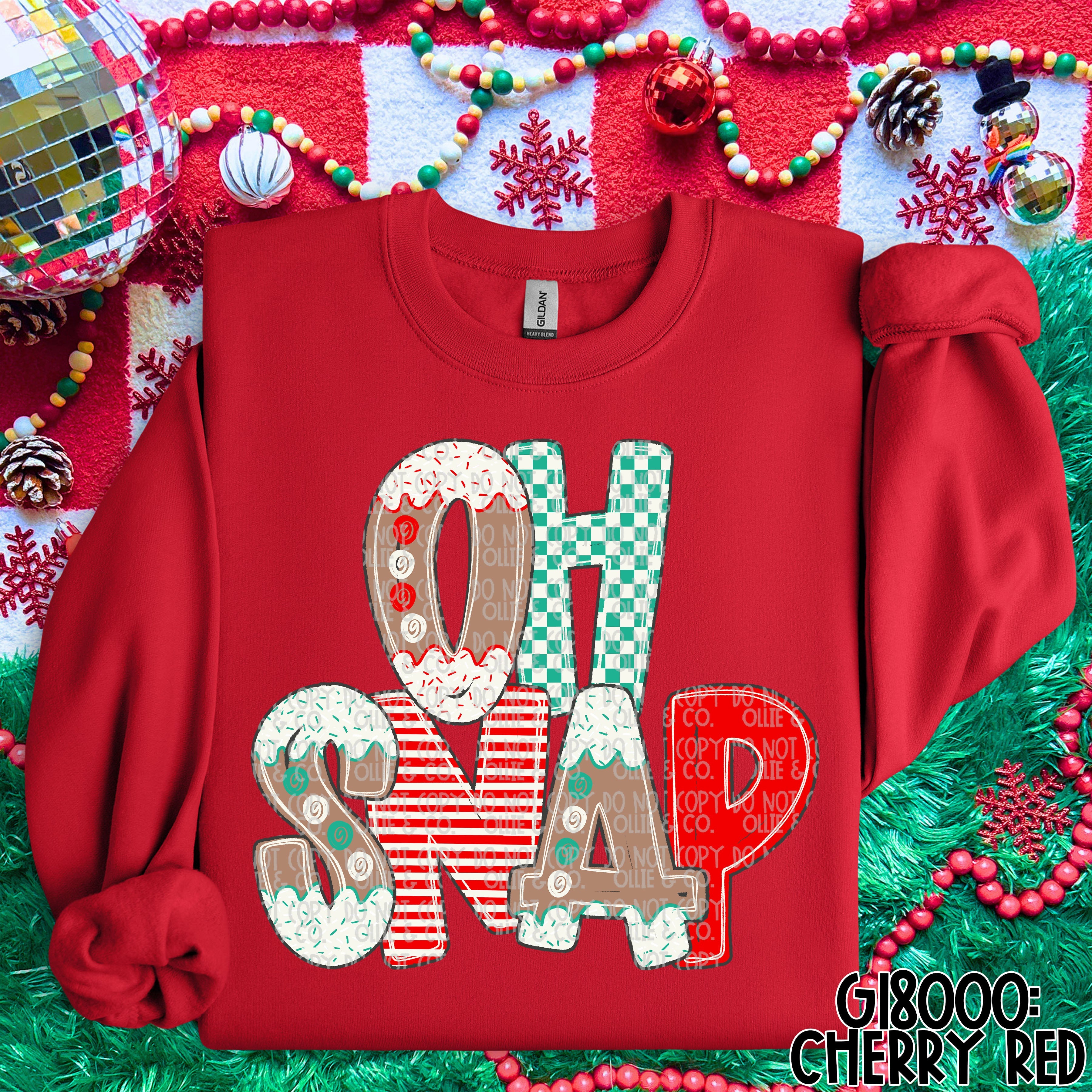 OH SNAP gingerbread sweatshirt