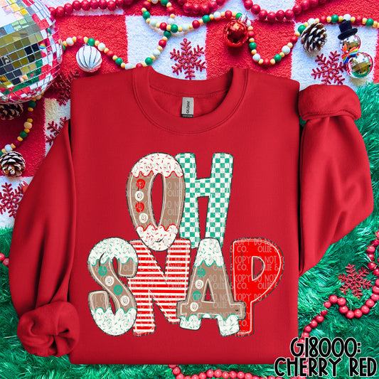 OH SNAP gingerbread sweatshirt